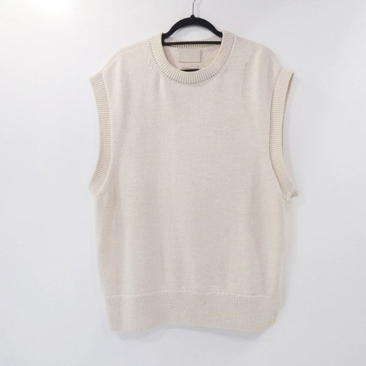 【中古】YOKE | ヨーク COTTON CREWNECK VEST ベスト YK22SS0351S アイボリー サイズ：3