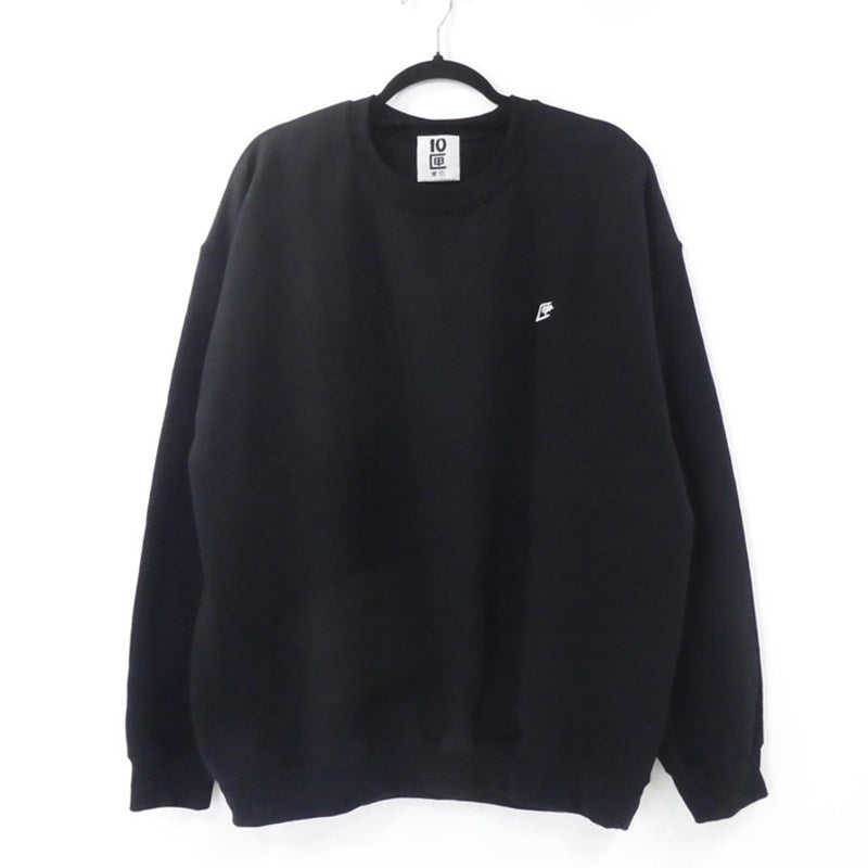 【中古】10匣(TENBOX) | テンボックス One point匣embroidery crew スウェット ブラック サイズ：XL