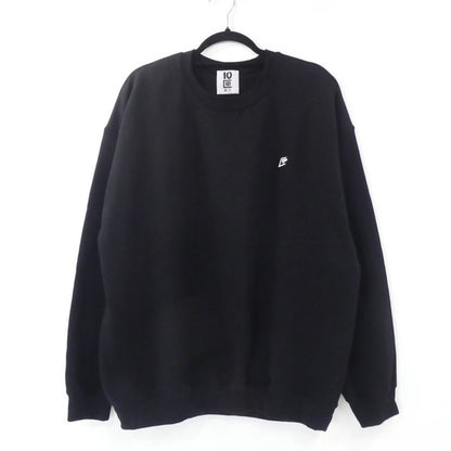 【中古】10匣(TENBOX) | テンボックス One point匣embroidery crew スウェット ブラック サイズ：XL