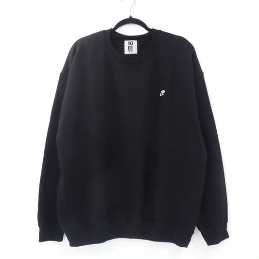 【中古】10匣(TENBOX) | テンボックス One point匣embroidery crew スウェット ブラック サイズ：XL
