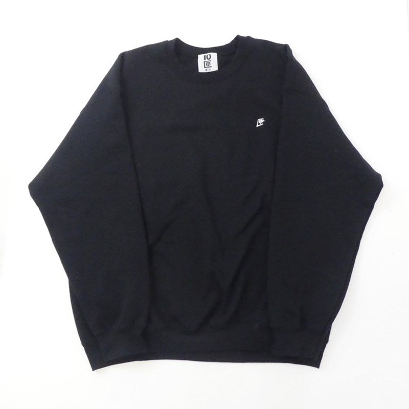 【中古】10匣(TENBOX) | テンボックス One point匣embroidery crew スウェット ブラック サイズ：XL