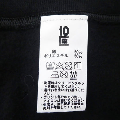 【中古】10匣(TENBOX) | テンボックス One point匣embroidery crew スウェット ブラック サイズ：XL