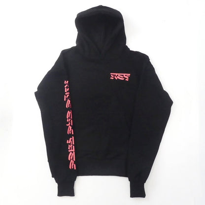 【中古】 RLTFT CRUMBLE SLEEVE LOGO HOODIE パーカー ブラック