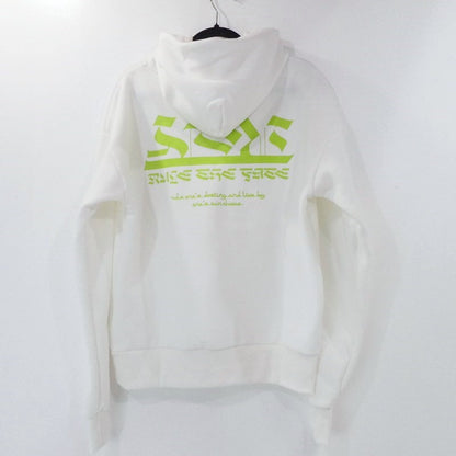 【中古】 RLTFT CRUMBLE SLEEVE LOGO HOODIE パーカー ホワイト