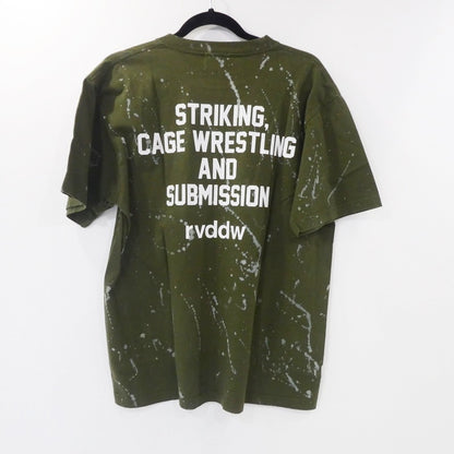 【中古】reversal | リバーサル BLEACH OVERSIZED TEE 半袖Ｔシャツ rv23ss006 オリーブ サイズ：M