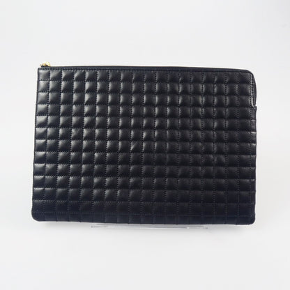 【中古】CELINE | セリーヌ Cチャームラージポーチ クラッチバッグ 10B813BFL.38NO