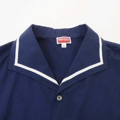 【中古】KENZO | ケンゾー BOWLING ELEPHANT HAWAIAN SHIRT 半袖シャツ FD55CH1135DE ネイビー サイズ：M