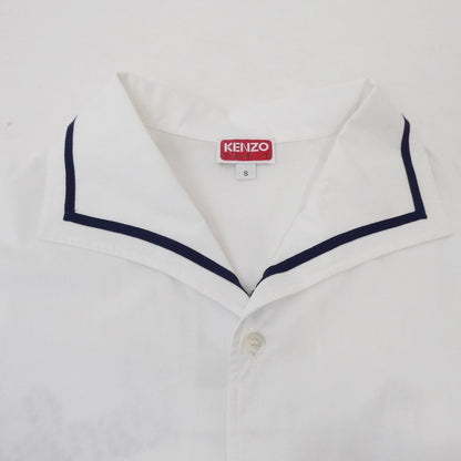 【中古】KENZO | ケンゾー BOWLING ELEPHANT HAWAIAN SHIRT 半袖シャツ FD55CH1135DE ホワイト サイズ：S