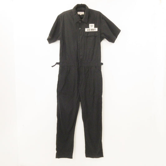【中古】AVIREX | アヴィレックス NAVAL UTILITIY JUMP SUITS ツナギ 6196083 ブラック サイズ：M