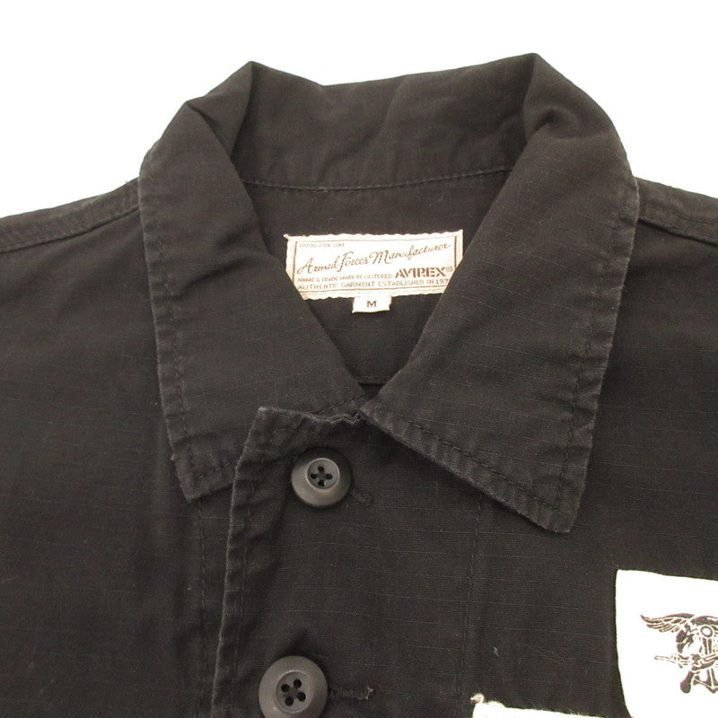 【中古】AVIREX | アヴィレックス NAVAL UTILITIY JUMP SUITS ツナギ 6196083 ブラック サイズ：M