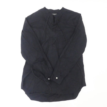 【中古】COMME des GARCONS HOMME PLUS | コムデギャルソンオムプリュス レースアッププルオーバーシャツ その他トップス PI-B030 ブラック