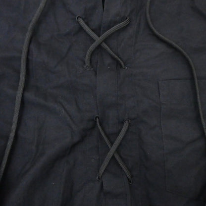 【中古】COMME des GARCONS HOMME PLUS | コムデギャルソンオムプリュス レースアッププルオーバーシャツ その他トップス PI-B030 ブラック