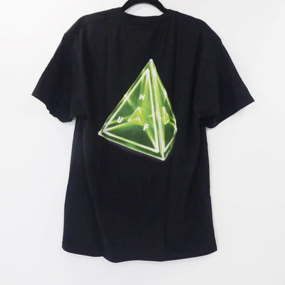 【中古】HUF | ハフ TESSERACT TRIPLE TRIANGLE S/S TEE 半袖Ｔシャツ TS01815 ブラック サイズ：L