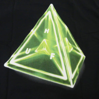 【中古】HUF | ハフ TESSERACT TRIPLE TRIANGLE S/S TEE 半袖Ｔシャツ TS01815 ブラック サイズ：L