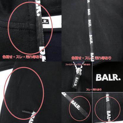 【中古】BALR. | ボーラー REPEAT ZIP HOODIE パーカー ブラック サイズ：S