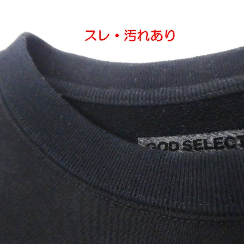 【中古】GOD SELECTION XXX | ゴッドセレクショントリプルエックス ケイト・モス スウェット GX-A19-1401-306 ブラック サイズ：M