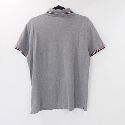【中古】MONCLER | モンクレール MAGLIA POLO MANICA ポロシャツ 8A70300 グレー サイズ：L