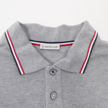 【中古】MONCLER | モンクレール MAGLIA POLO MANICA ポロシャツ 8A70300 グレー サイズ：L