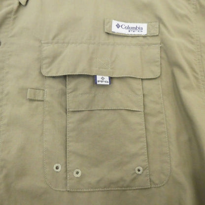 【中古】Columbia | コロンビア BAHAMA II S/S SHIRT 半袖シャツ FM7047 カーキ サイズ：L
