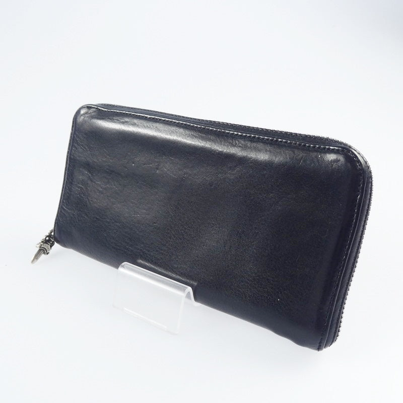【中古】CHROME HEARTS | クロムハーツ REC F ZIP 長財布 ブラック