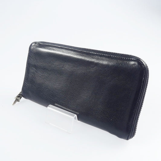 【中古】CHROME HEARTS | クロムハーツ REC F ZIP 長財布 ブラック