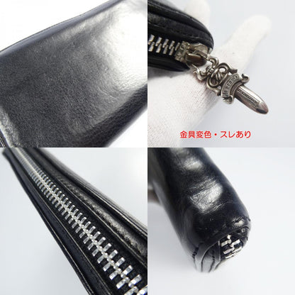 【中古】CHROME HEARTS | クロムハーツ REC F ZIP 長財布 ブラック