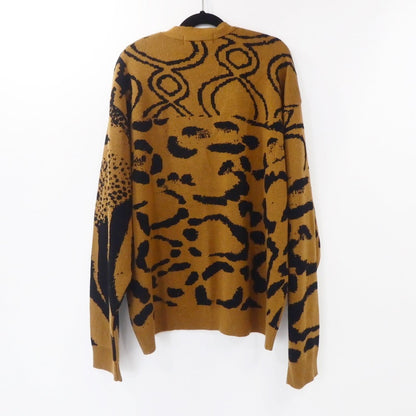 【中古】BAL | バル JACQUARD RAMIE CARDIGAN カーディガン ブラウン サイズ：XL
