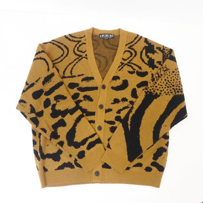 【中古】BAL | バル JACQUARD RAMIE CARDIGAN カーディガン ブラウン サイズ：XL