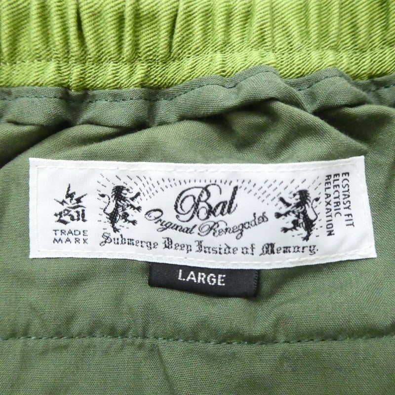 【中古】BAL | バル WASHED TWILL ELASTIC WAIST TROUSER パンツ グリーン サイズ：L