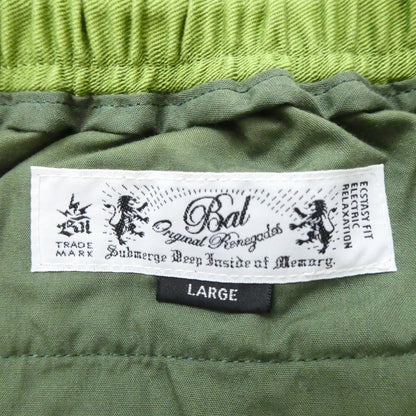 【中古】BAL | バル WASHED TWILL ELASTIC WAIST TROUSER パンツ グリーン サイズ：L