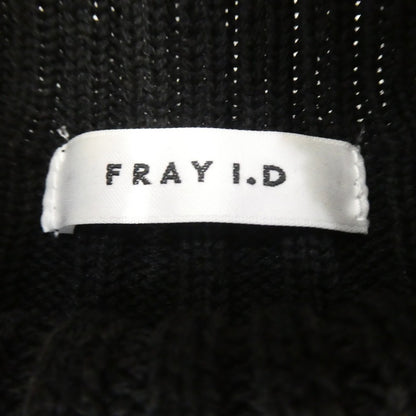 【中古】FRAY I.D | フレイアイディー ワイドリブホールワンピース ワンピース FWNO221514 ブラック