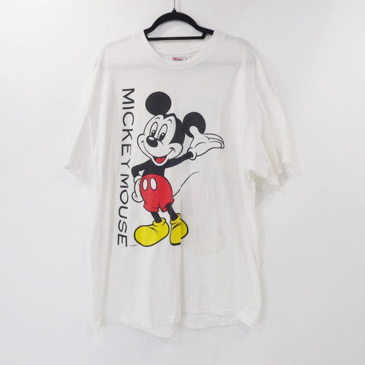 【中古】Hanes | ヘインズ ミッキー・マウス 半袖Ｔシャツ ホワイト サイズ：XL