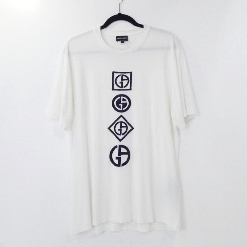 【中古】GIORGIO ARMANI | ジョルジオアルマーニ 半袖Ｔシャツ 6LSM72 SJSVZ ホワイト サイズ：52