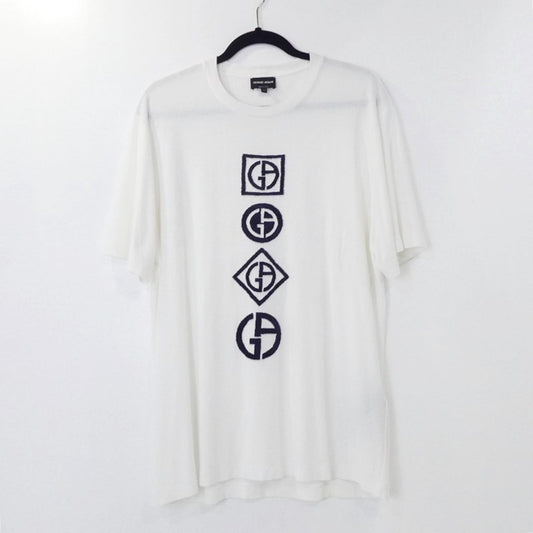 【中古】GIORGIO ARMANI | ジョルジオアルマーニ 半袖Ｔシャツ 6LSM72 SJSVZ ホワイト サイズ：52