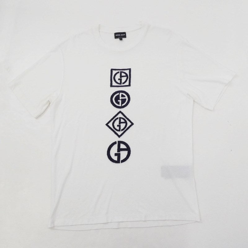 【中古】GIORGIO ARMANI | ジョルジオアルマーニ 半袖Ｔシャツ 6LSM72 SJSVZ ホワイト サイズ：52