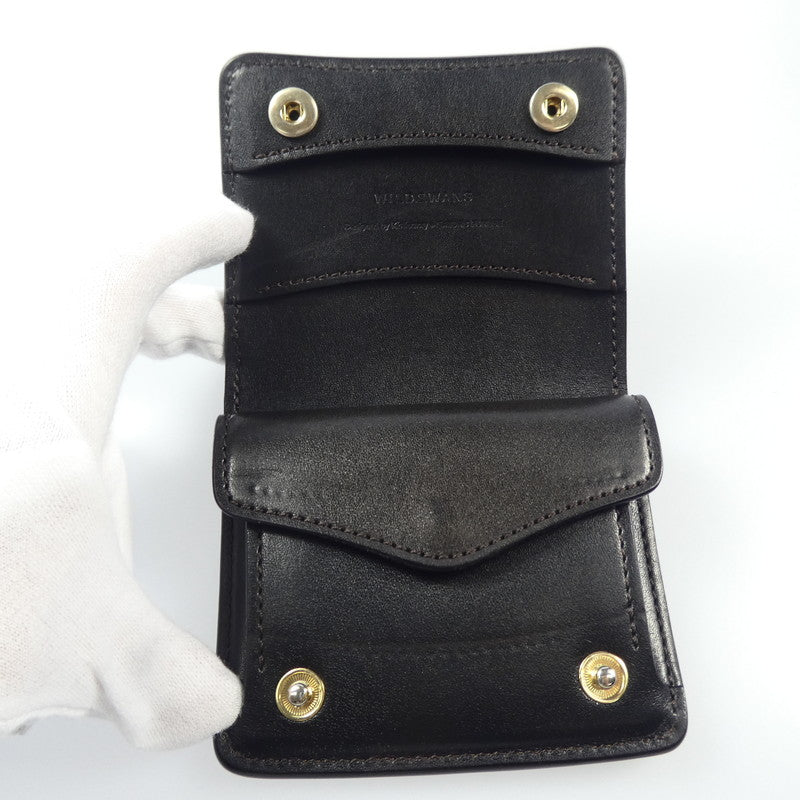 【中古】WILDSWANS | ワイルドスワンズ KF-003/FGB/BK 二つ折り財布 ブラック