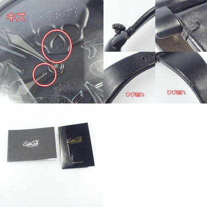 【中古】GaGaMILANO | ガガミラノ MANUALE ARTCOLLECTION 腕時計 5012ART.01S ブラック