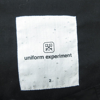 【中古】uniform experiment | ユニフォームエクスペリメント STRETCH GABARDINE SLIM FIT SLACKS その他ボトムス UE-170038 ブラック サイズ：2