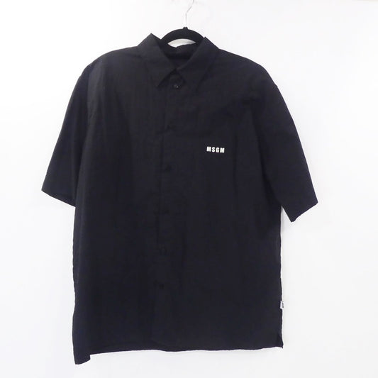 【中古】MSGM | エムエスジーエム 半袖シャツ 2640ME11B ブラック サイズ：40