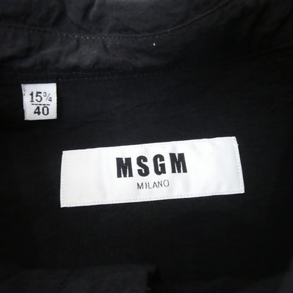 【中古】MSGM | エムエスジーエム 半袖シャツ 2640ME11B ブラック サイズ：40
