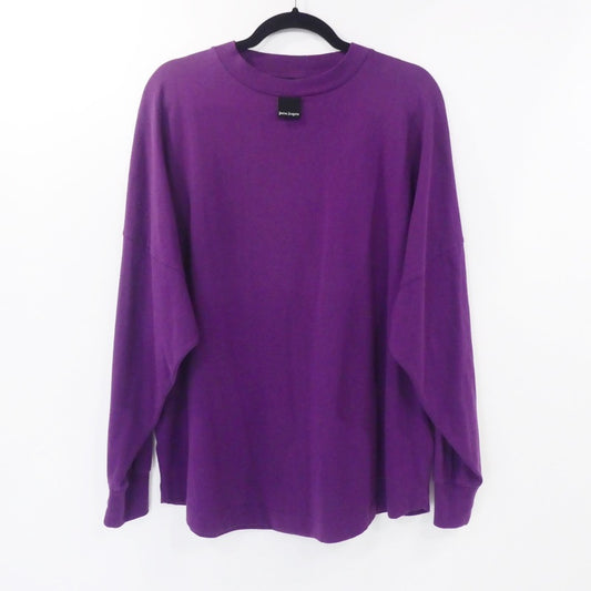 【中古】Palm Angels | パームエンジェルス BLURRY LOGO OVER TEE L/S 長袖Ｔシャツ PMAB001F21JER001 パープル サイズ：M