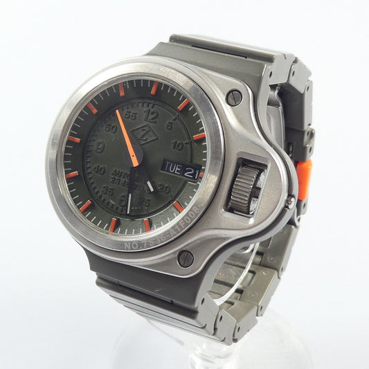 【中古】CABANE de ZUCCa | カバンドズッカ DASHBOARD 腕時計 7S36-0250 ×SEIKO 日差+50秒前後 カーキ