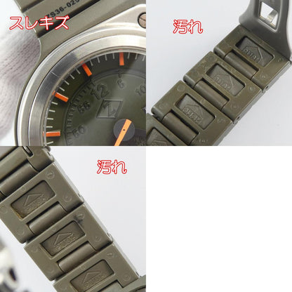 【中古】CABANE de ZUCCa | カバンドズッカ DASHBOARD 腕時計 7S36-0250 ×SEIKO 日差+50秒前後 カーキ