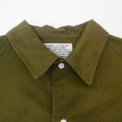 【中古】SUNNY ELEMENT | サニーエレメント VALLEY SHIRT? 長袖シャツ オリーブ サイズ：S