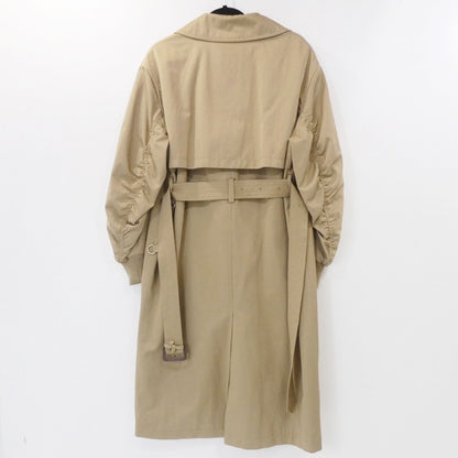 【中古】ZARA | ザラ ウォーターレペレントプリーツ トレンチコート ベージュ サイズ：S