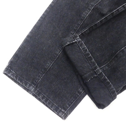 【中古】Steven Alan | スティーブンアラン 12OZ DENIM WIDE TAPERED PANTS デニムパンツ 8214-243-0594 ブラック サイズ：S