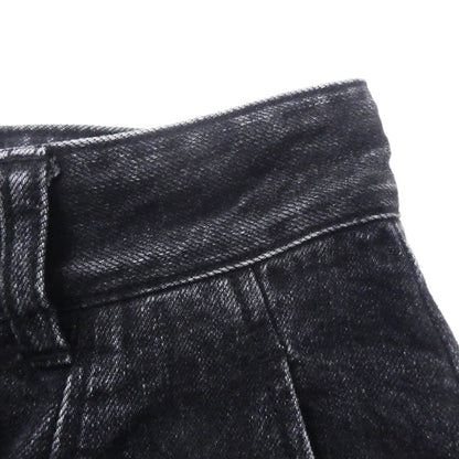 【中古】Steven Alan | スティーブンアラン 12OZ DENIM WIDE TAPERED PANTS デニムパンツ 8214-243-0594 ブラック サイズ：S