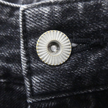 【中古】Steven Alan | スティーブンアラン 12OZ DENIM WIDE TAPERED PANTS デニムパンツ 8214-243-0594 ブラック サイズ：S
