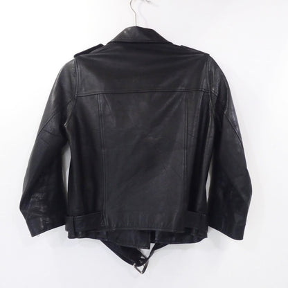 【中古】 ダブルレザーライダースジャケット レザー 16-010-586-8010-3-0 ブラック