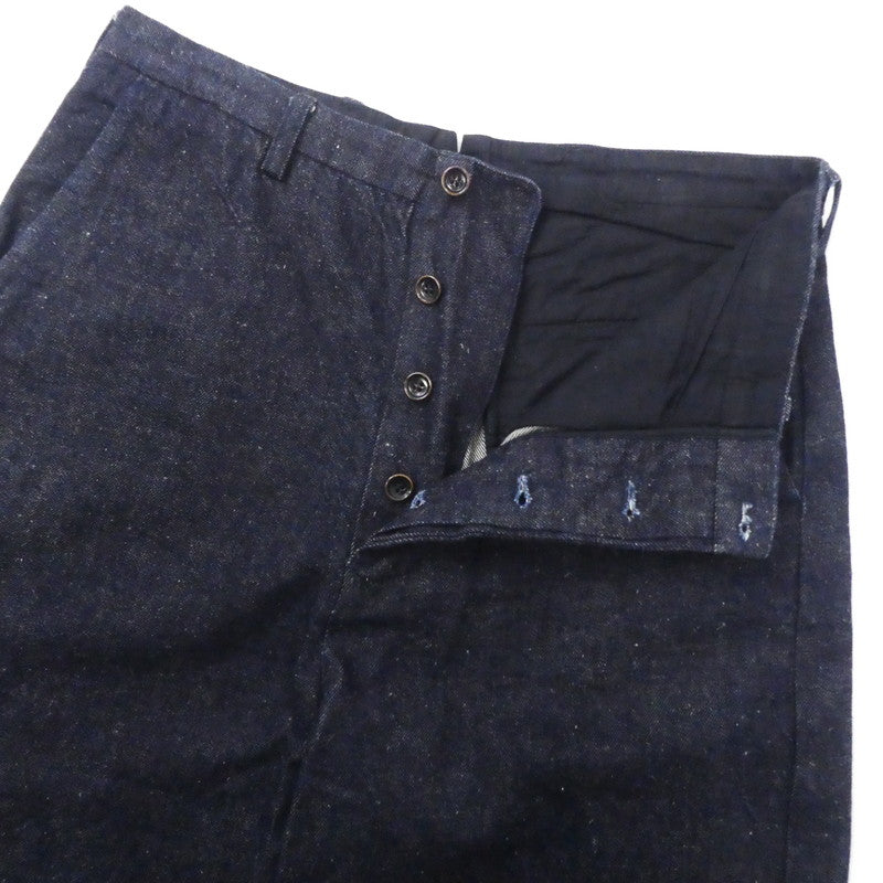 【中古】nest Robe | ネストローブ 硫化染めコットンヘンプセルビッチデニム デニムパンツ 01193-1181 サイズ:F インディゴ